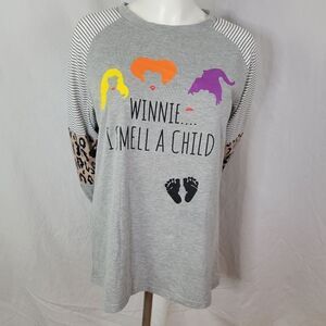 Halloween Witches Raglan Sleeve Maternity‎ T-Shirt Size L